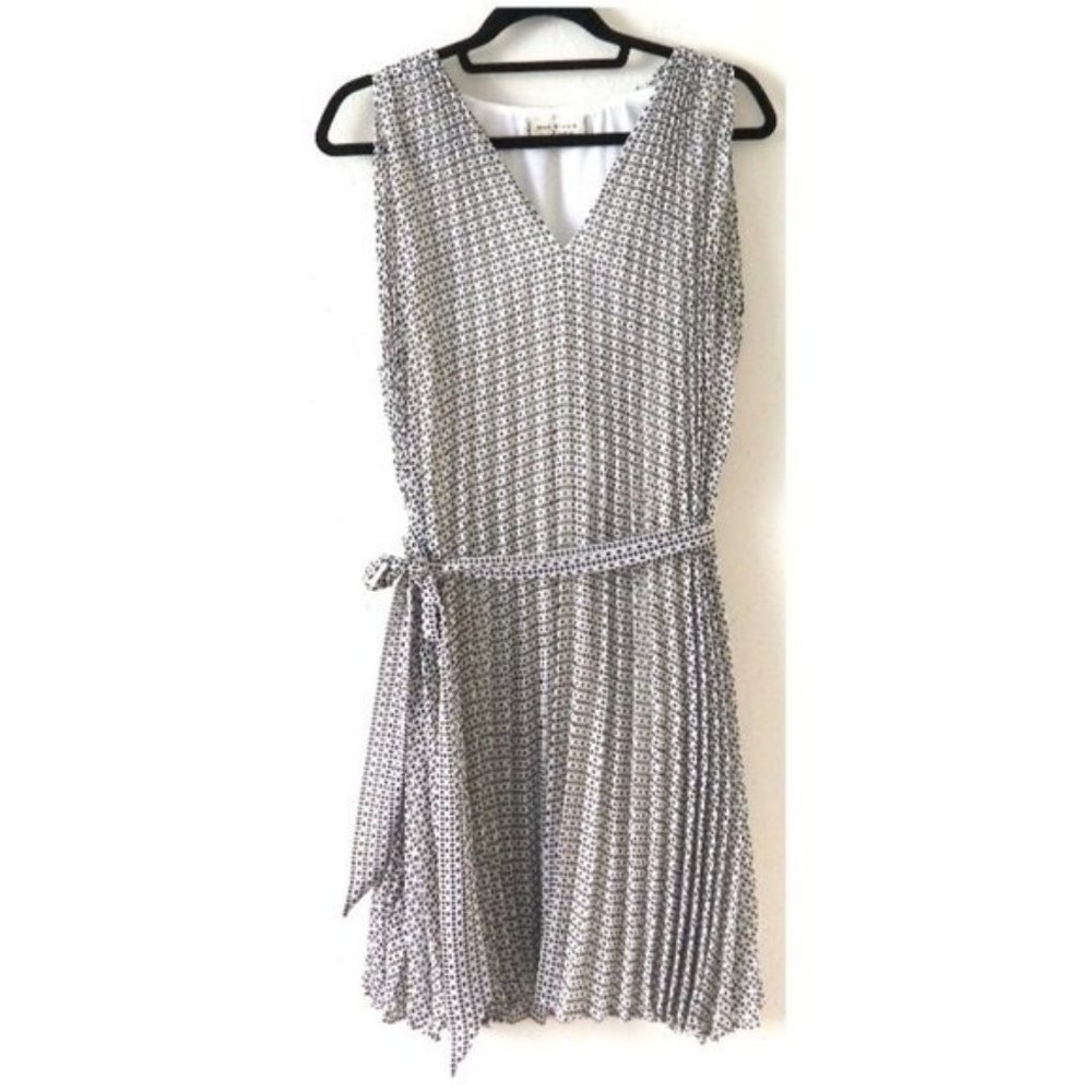 Max Studio Edit Sleeveless Pleated Belted Dress